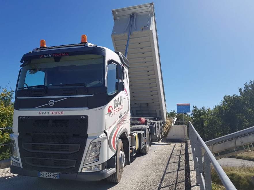 la flotte de Bah-Trans transport routier et bennes