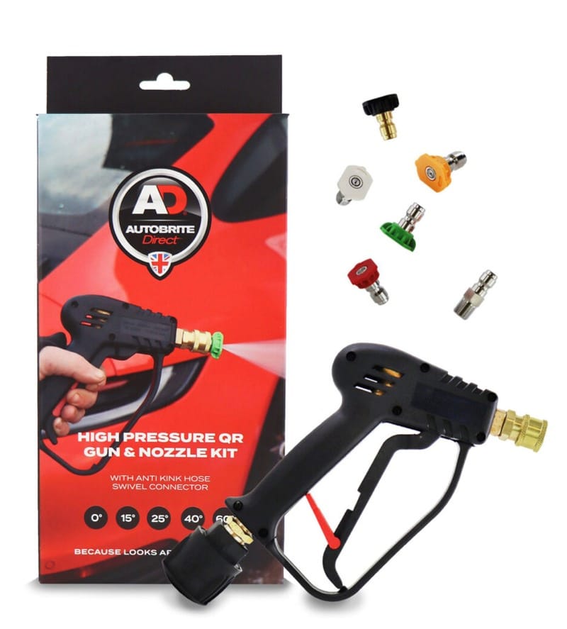 Autobrite Direct Swivel High Pressure Quick Release Gun & Nozzle Kit