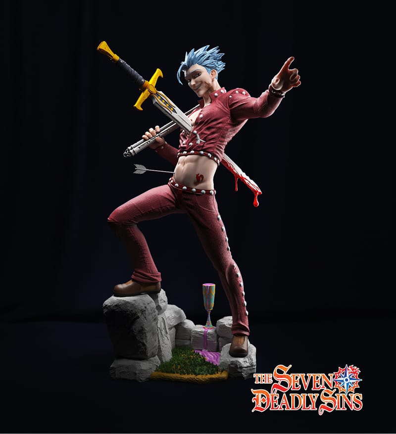 ban seven deadly sins statue