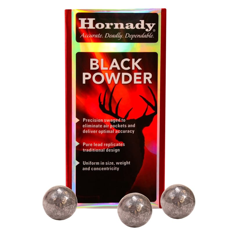 Hornady Black Powder Muzzleloading Projectiles Lead Round Ball .44