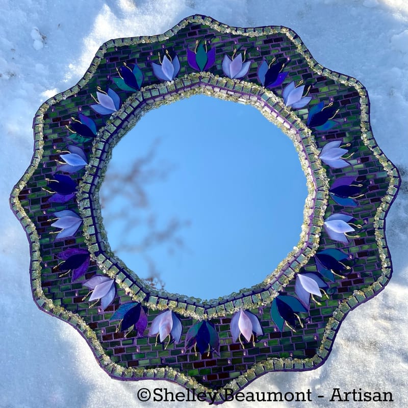 Venetian Mirror With Chakra Patterns